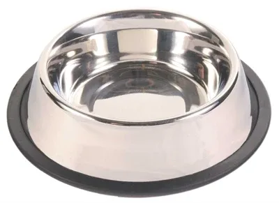 Trixie Voerbak Rvs Rubberring 19x19 cm 4 St - 450 ml