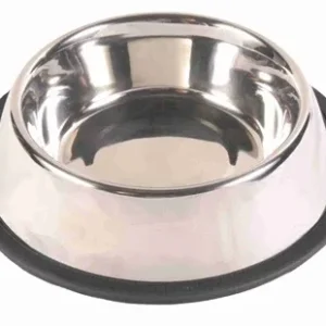 Trixie Voerbak Rvs Rubberring 21x21 cm 4 St - 700 ml