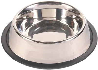 Trixie Voerbak Rvs Rubberring 23x23 cm 4 St - 900 ml