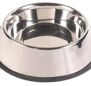 Trixie Voerbak Rvs Rubberring 34x34 cm 2,8 Ltr 4 St - 2,8 liter