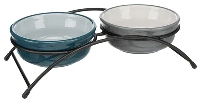 Trixie Voerbak Set Keramiek Metaal - 250 ml
