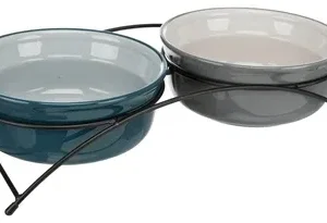 Trixie Voerbak Set Keramiek Metaal 2x1,6 Ltr - 1,6 liter