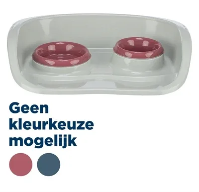 Trixie Voerbak Station Kunststof 46x30x11 cm 2 St - 250 ml