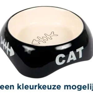 Trixie Voerbak Waterbak Cat Visgraat Keramiek 13 cm 4 St - 200 ml