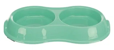 Trixie Voerbak Waterbak Dubbel Kunststof 11 cm 4 St - 200 ml