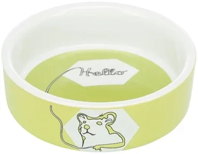 Trixie Voerbak Waterbak Keramiek Strip Hamster 8 cm 4st - Assorti - Image 2