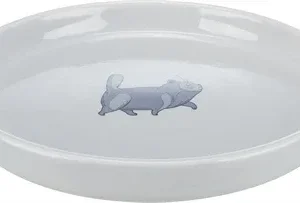 Trixie Voerbak Waterbak Plat en Breed Kattenprint 23 cm 4 St - 600 ml