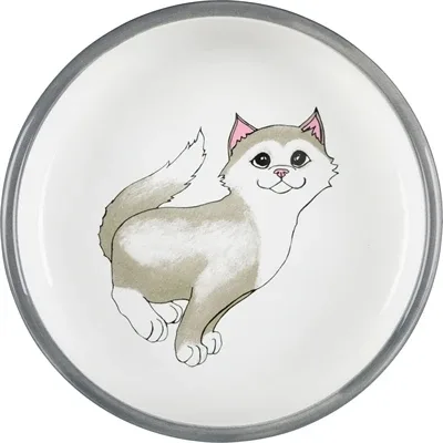Trixie Voerbak Waterbak Plat Kat Poten Keramiek 15 cm 4 St - 300 ml - Image 2