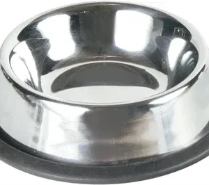 Trixie Voerbak Waterbak Rvs Rubberring 15 cm 4 St - 200 ml
