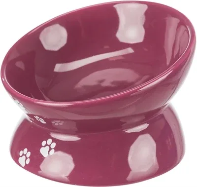 Trixie Voerbak Waterbak Verhoogd Bes 13 cm 4 St - Bordeaux - Image 2