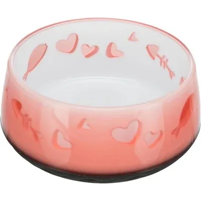 Trixie Voerbak Waterbak Vis Hart Kunststof Rubberring 12 cm 4 St - 300 ml - Image 2