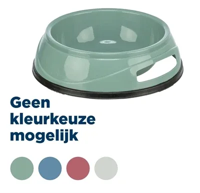 Trixie Voerbak Zwaar Kunststof Rubberbodem 20x20 cm 1,5 Ltr 4 St - 1,5 liter