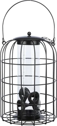 Trixie Voerdispenser met Gaasbescherming - Zwart