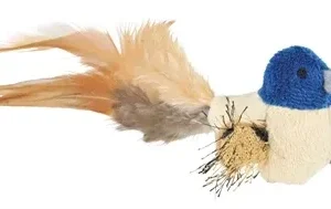 Trixie Vogel met Veren Pluche 8 cm