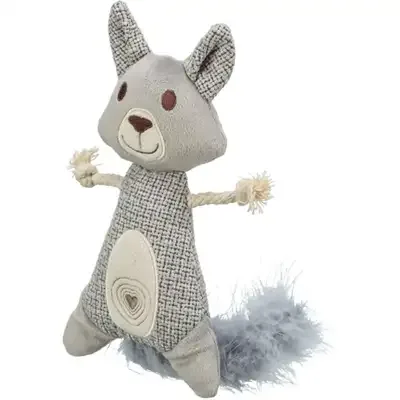 Trixie Wasbeer xxl Pluche / Stof Met Veer Met Catnip 30 cm - Image 2