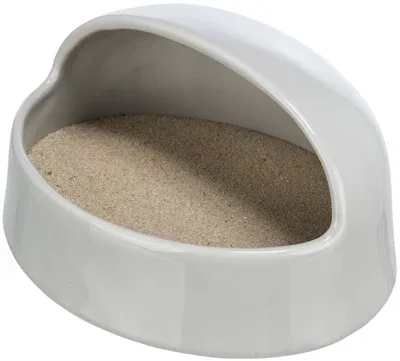 Trixie Zandbad Degoes Hamsters Keramiek 20x16x10 cm 3 St - Grijs - Image 2