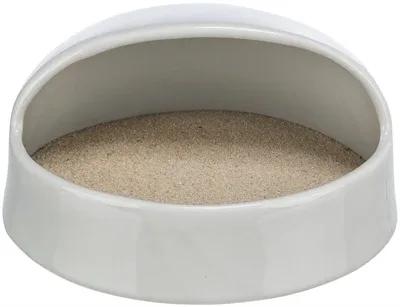 Trixie Zandbad Degoes Hamsters Keramiek 20x16x10 cm 3 St - Grijs