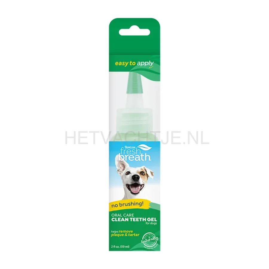 Tropiclean - Fresh Breath ORAL CARE GEL anti-tandplak voor honden
