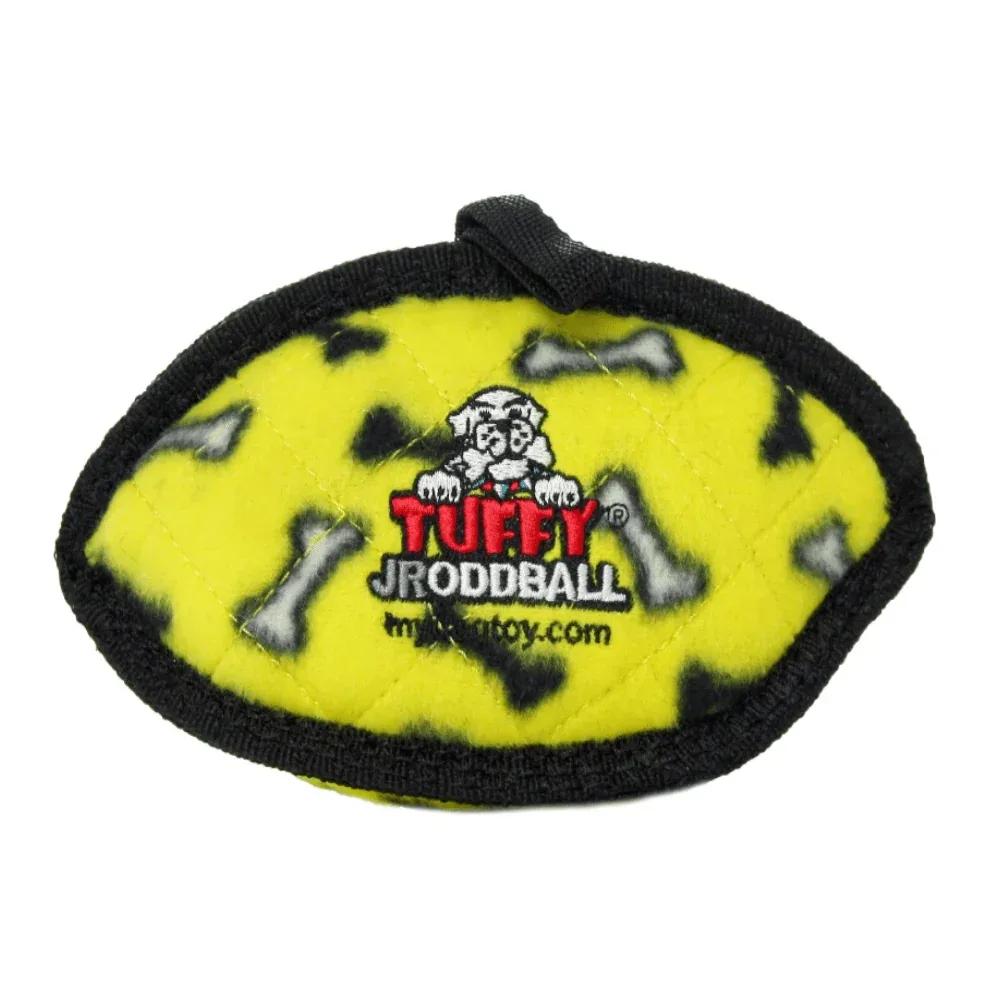 Tuffy - Odd BallJR - Bone - Hondenspeeltje - Duurzaam - Geel - 17cm