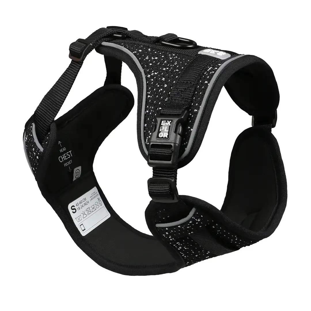 Ultimate Fit No-Pull harnas Fashion M – 40-49cm – 49-65cm granite black - Image 2