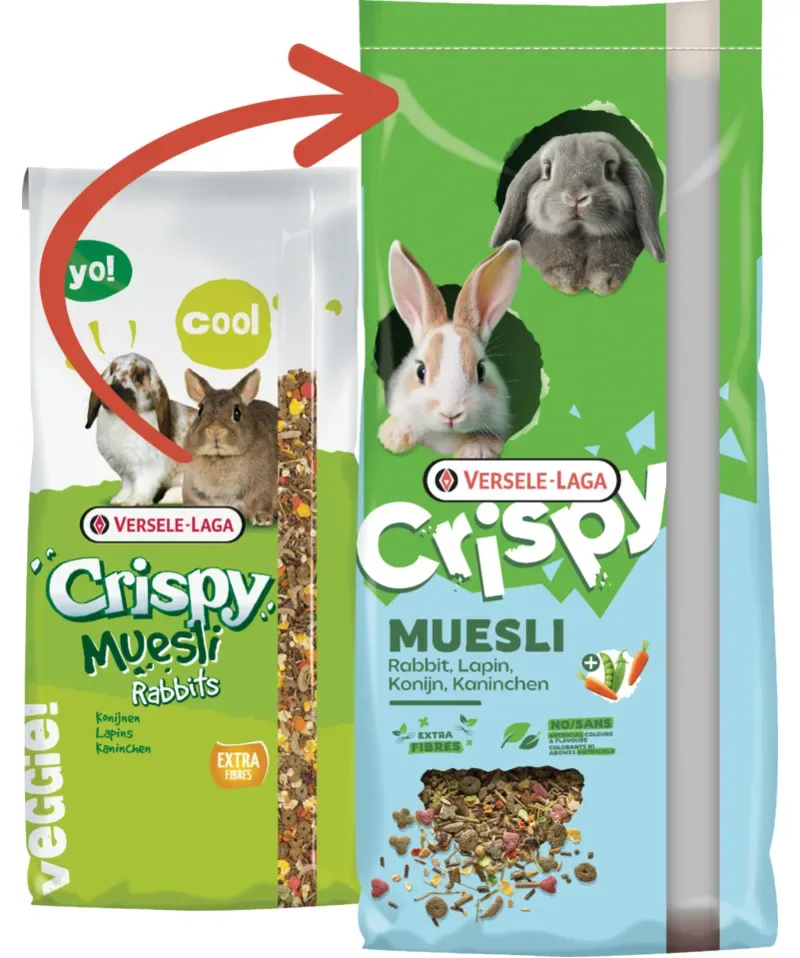 Versele Laga Crispy Muesli 20kg/9kg/2.5kg – konijnen