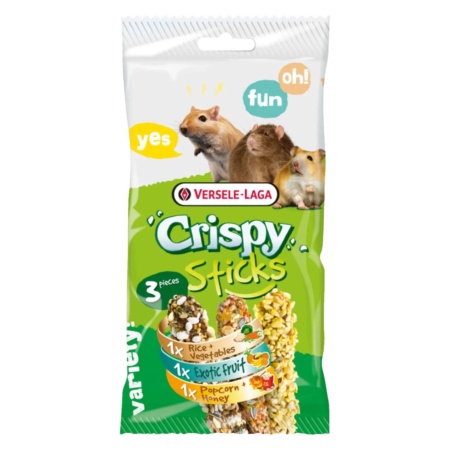 Versele-Laga Crispy Sticks Omnivoren Triple Variety Pack 160 g