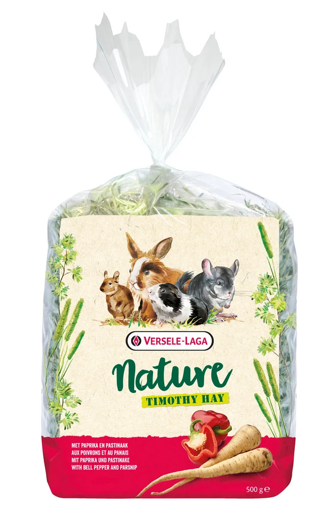 Versele Laga Nature Timothy - Knaagdiervoer - 500 Gram - paprika