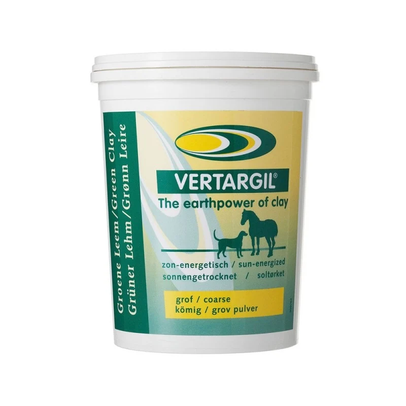 Vertargil Groene leem Grof poeder veterinair - Huidverzorging - 2500 Gram - Groen