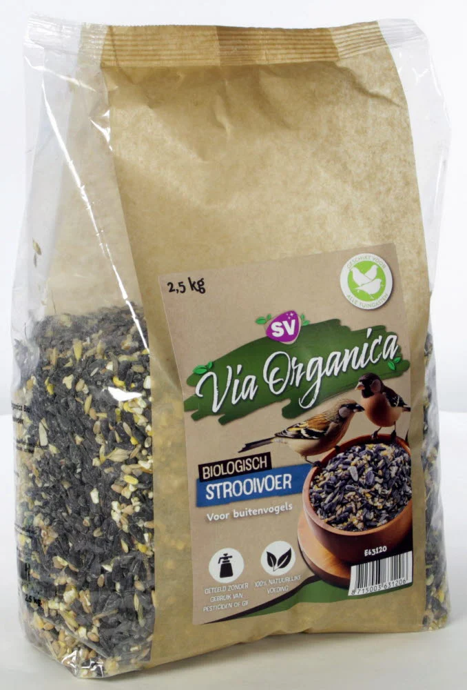 Via Organica - Biologisch Strooivoer - Tuinvogelvoer - 2.5 Kilogram