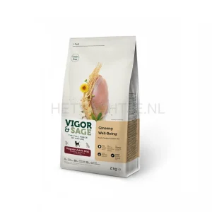 VIGOR & SAGE - GINSENG WELL-BEING REGULAR volwassen middelgrote hondenrassen