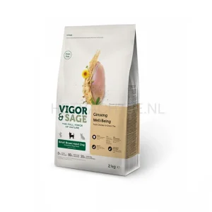 VIGOR & SAGE - GINSENG WELL-BEING SMALL BREED volwassen kleine hondenrassen