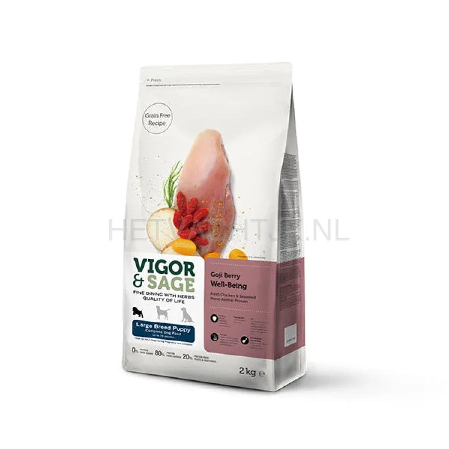 VIGOR & SAGE - Goji Berry-BEING LARGE puppyvoer grote hondenrassen