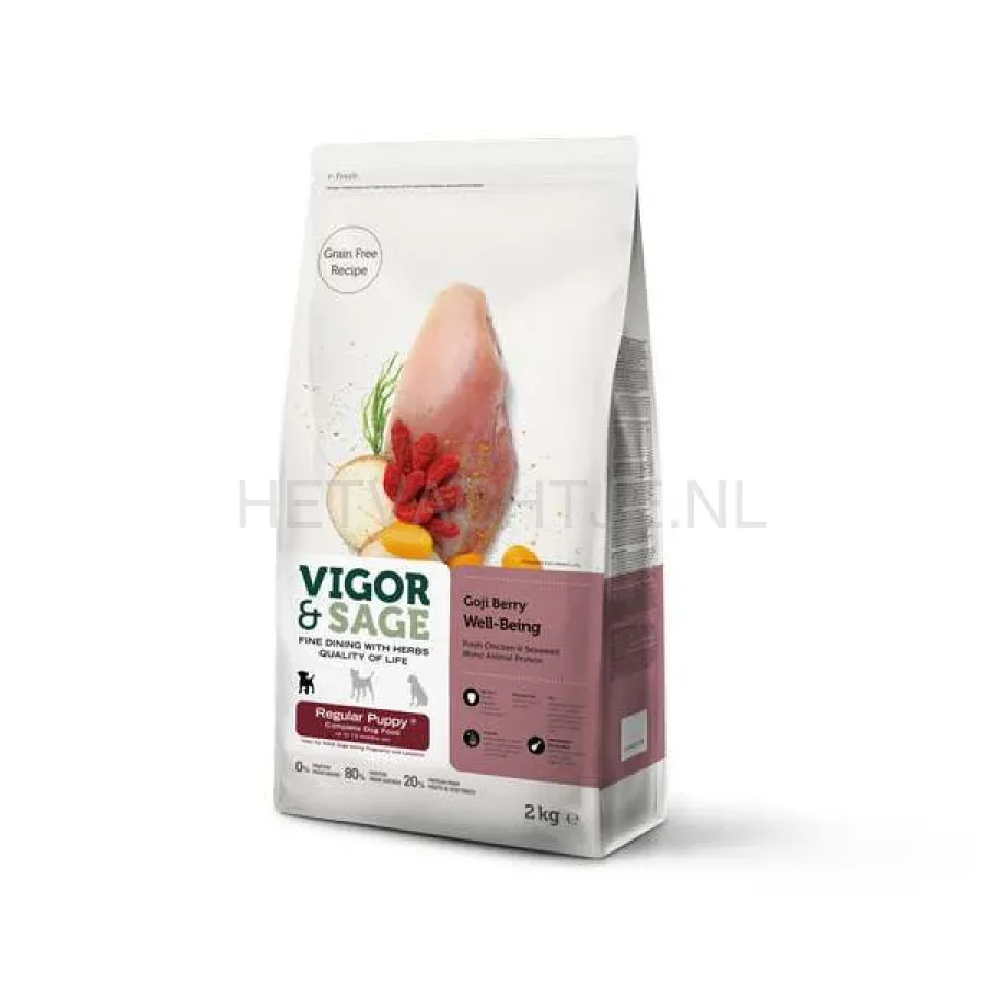 VIGOR & SAGE - Goji Berry WELL-BEING REGULAR puppyvoer