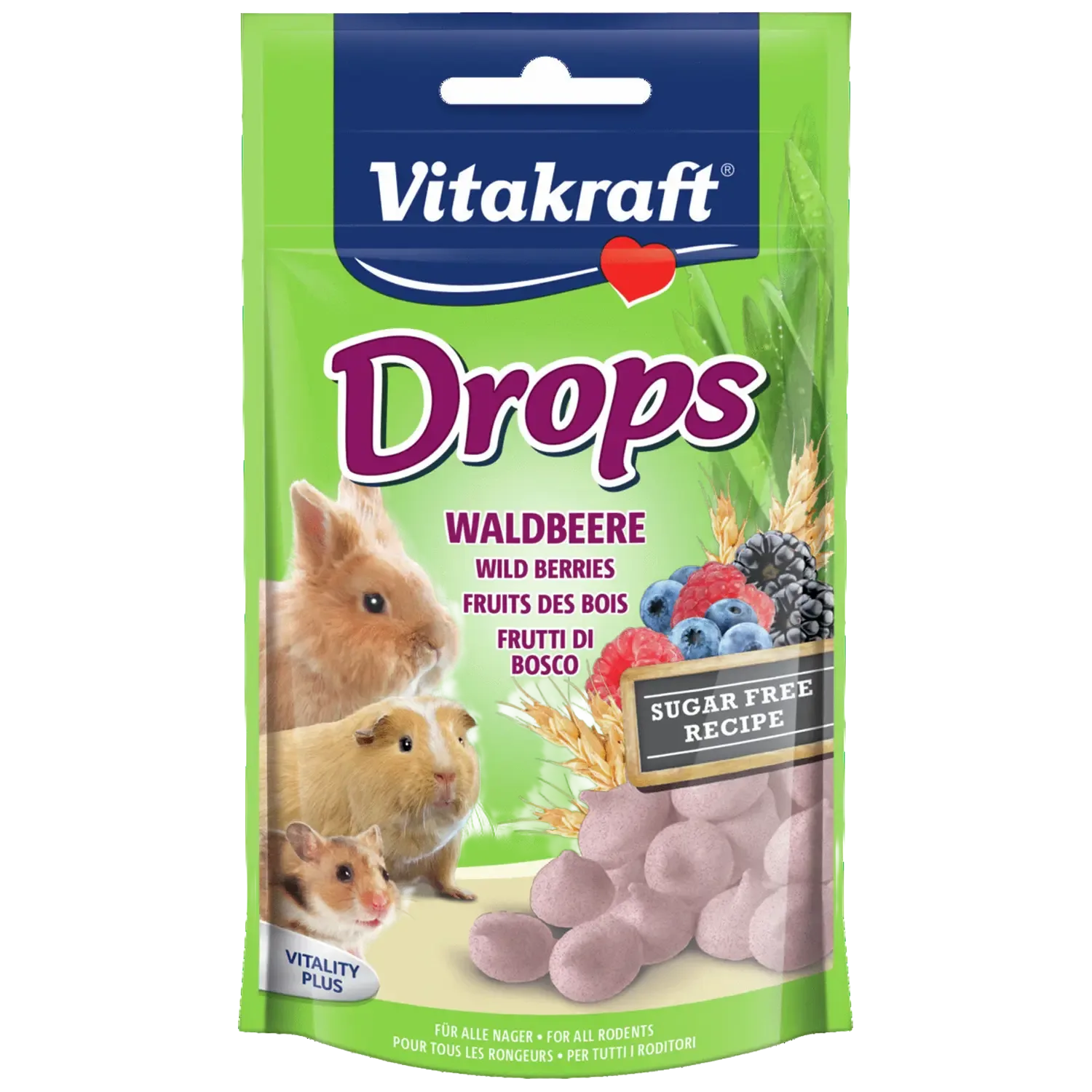 Vitakraft Bosvruchtdrops Knaagdier en Konijn 75 g