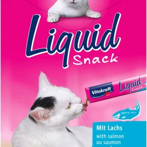 Vitakraft Cat-Liquid - Kattensnacks - 6x15 gram - 90 Gram - zalm