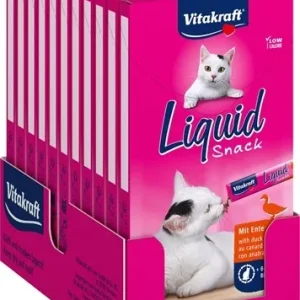 Vitakraft Cat Liquid Snack Eend B Glucaan 11x3 St - 90 gr
