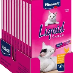 Vitakraft Cat Liquid Snack Kip Taurine 11x3 St - 90 gram