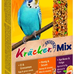 Vitakraft Combikracker 3 in 1 Parkiet - 3 Stuks - Ei, honing, abrikoos - Snacks