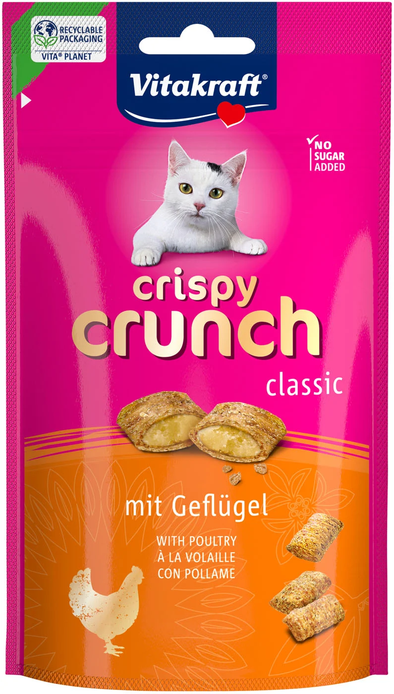 Vitakraft Crispy Crunch Classic - Kattensnack - 60 Gram - kip