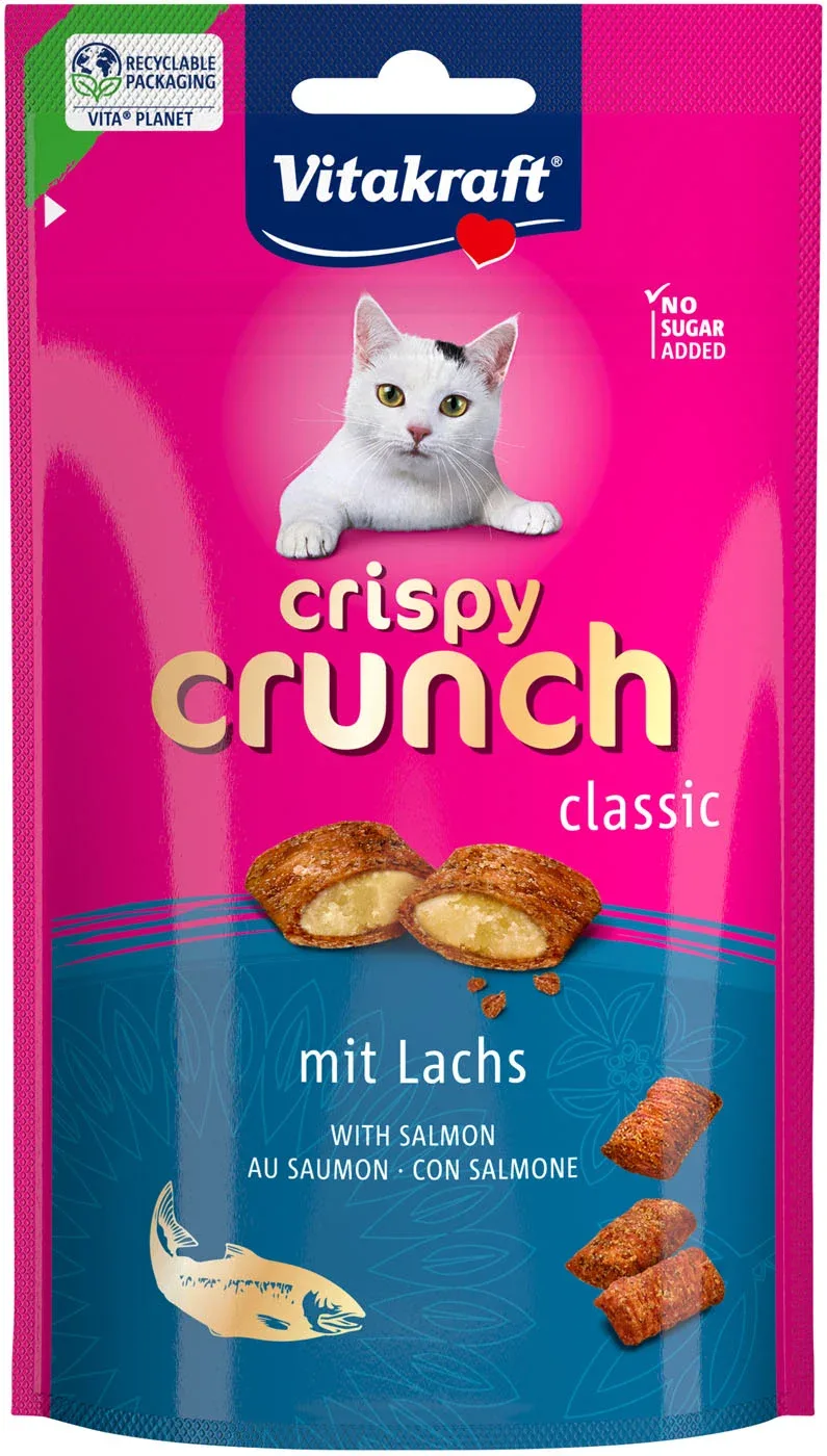 Vitakraft Crispy Crunch - Kattensnack - 60 Gram - eend