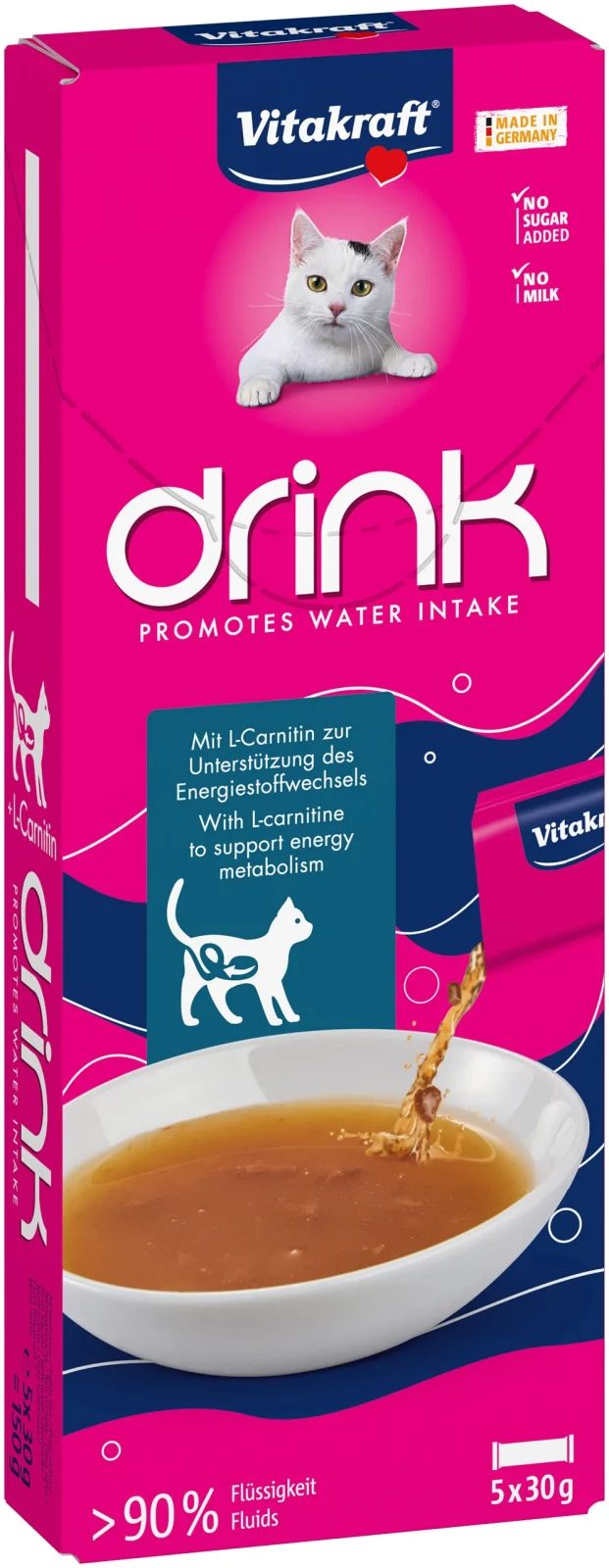 Vitakraft Drink - Kattensnack - 5x30 gram - 150 Gram - kip