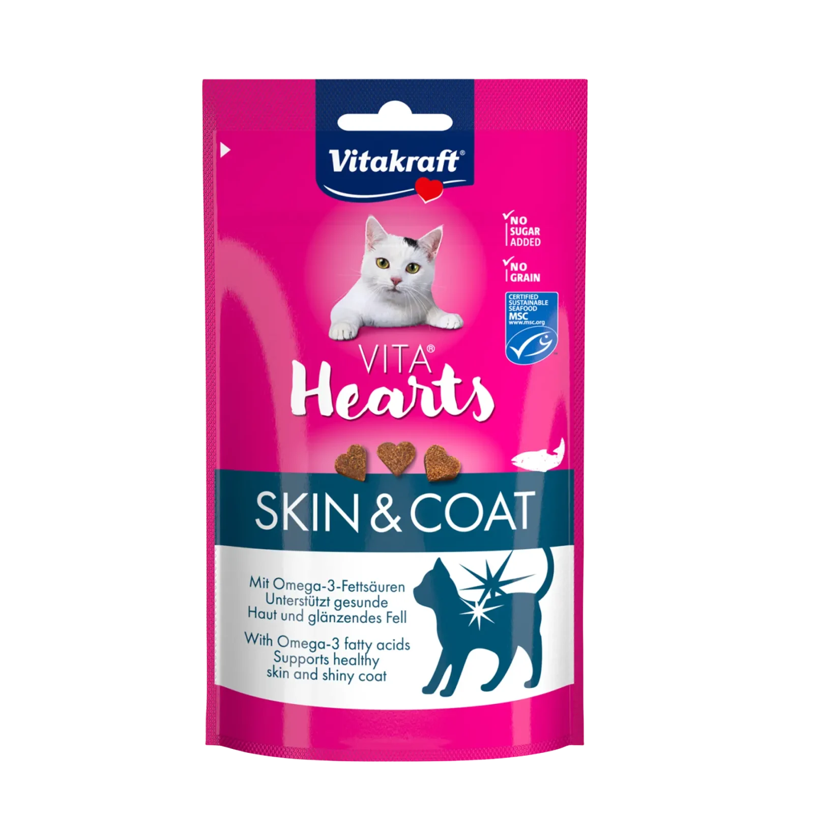 Vitakraft Hearts Skin en Coat kattensnack