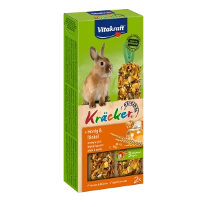 Vitakraft Kracker Konijn Honing en Spelt 2in1