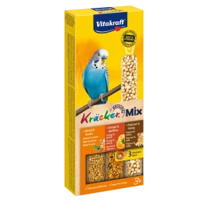 Vitakraft Kräcker Parkiet Honing, Sinaasappel, Popcorn 3in1