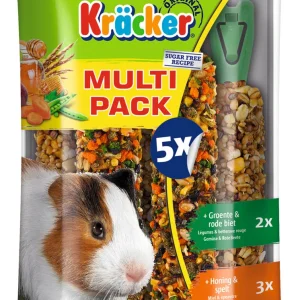 Vitakraft Kr盲cker Voordeelpak - Caviasnack - 5 Stuks - groente