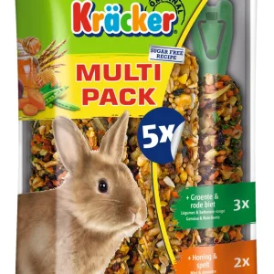 Vitakraft Kr盲cker Voordeelpak - Konijnensnack - 5 Stuks - groente, fruit