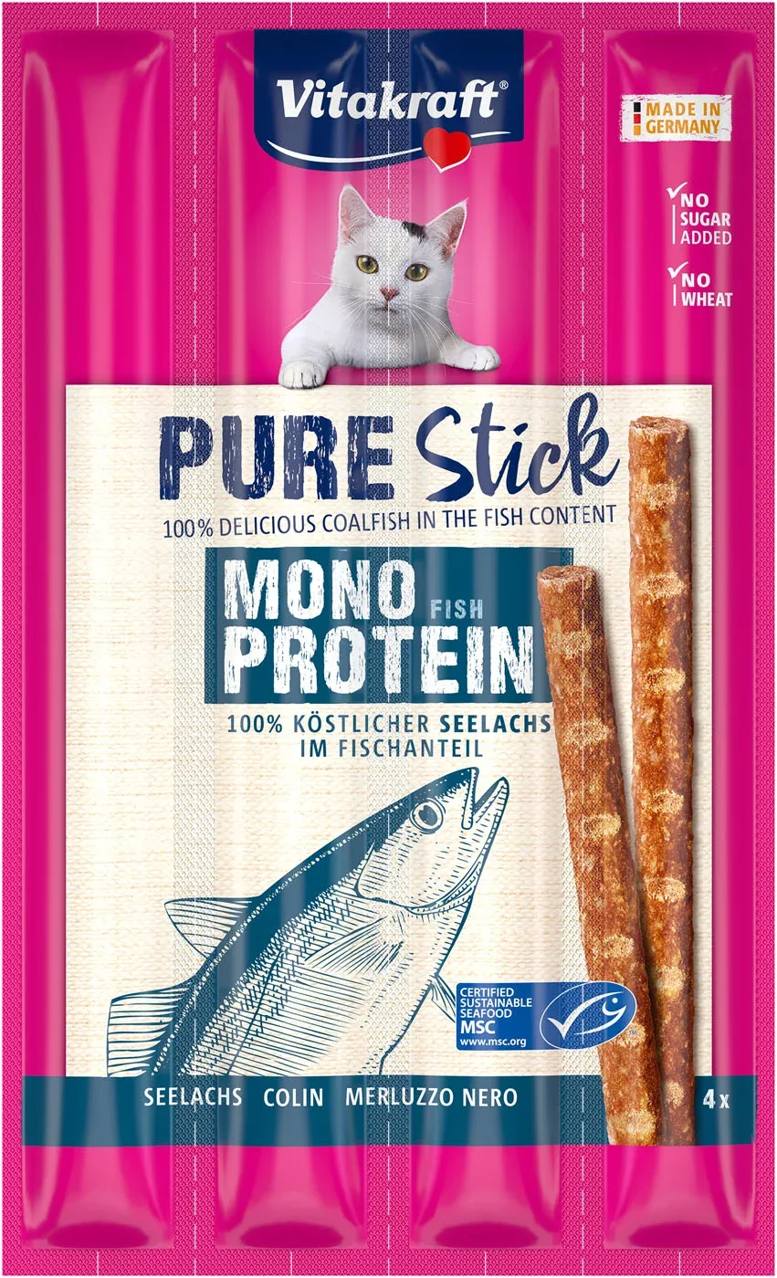 Vitakraft Pure Sticks - Kattensnack - 4 Stuks - kip