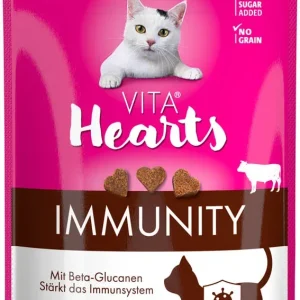 Vitakraft Vita Hearts Huid&Vacht - Kattensnack - 40 Gram - zalm