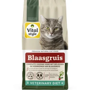 Vitalstyle Blaasgruis - Kattenvoer - 1.5 Kilogram - Kip, rund