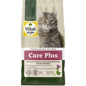 Vitalstyle Care Plus - Kattenvoer - 1.5 Kilogram - Kip, rund
